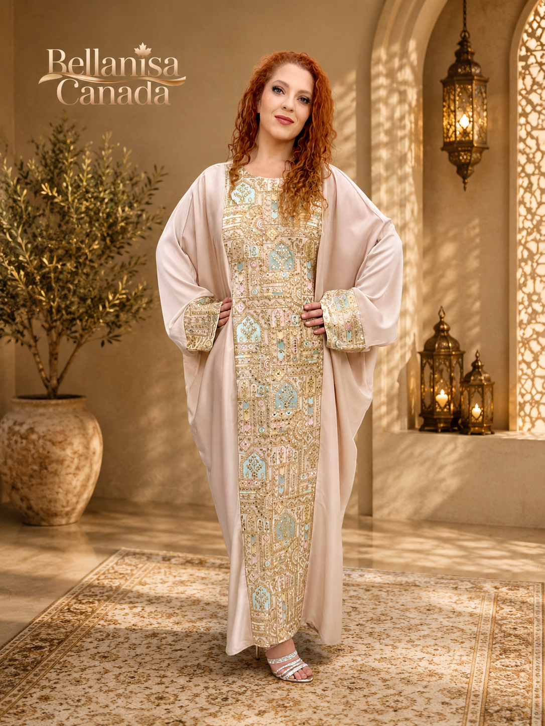Abaya Pashmin Pastel