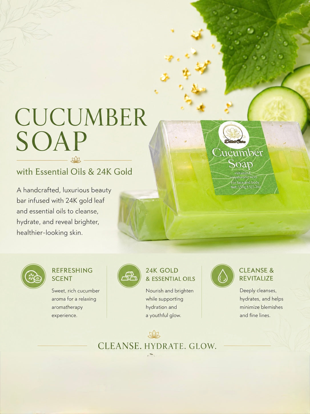 Cucucmber Essential Oil Soap