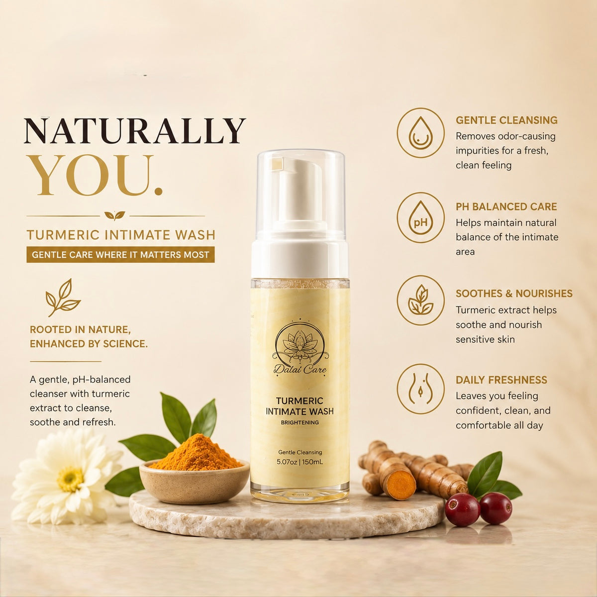 Yoni Intimate Wash. Turmeric