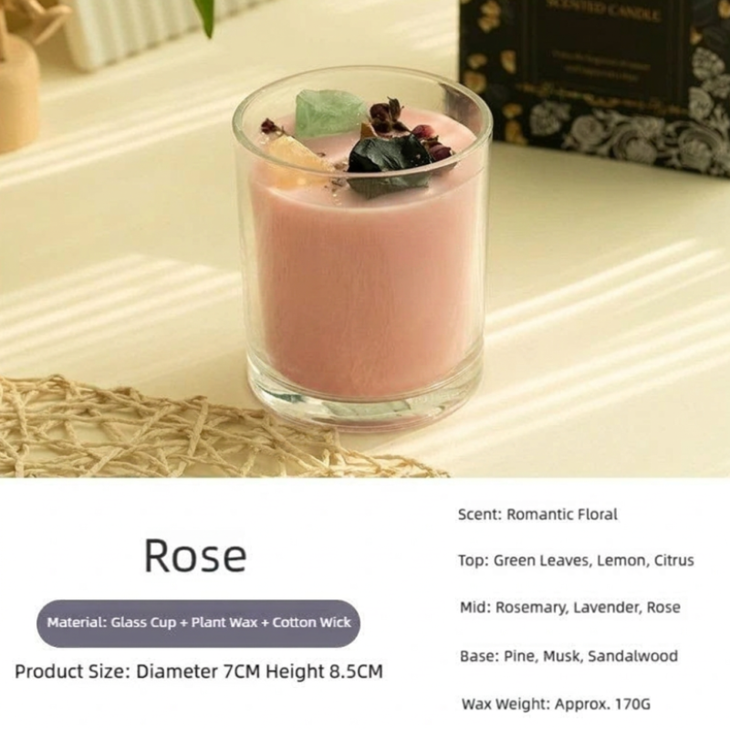 Crystal Stone Scented Candle