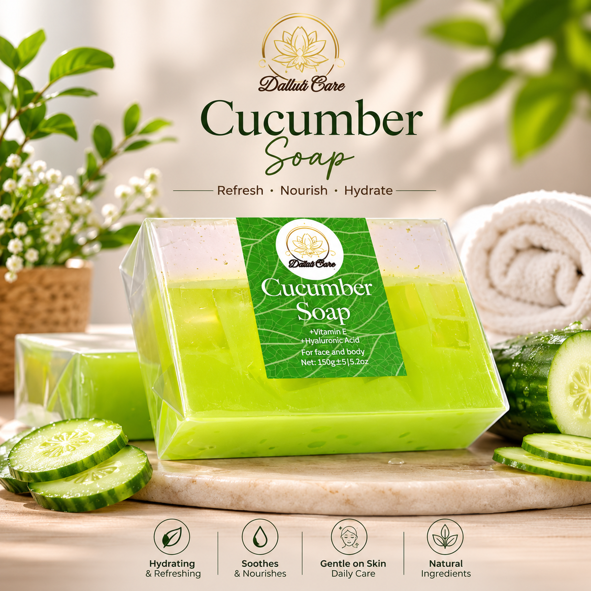 Cucucmber Essential Oil Soap