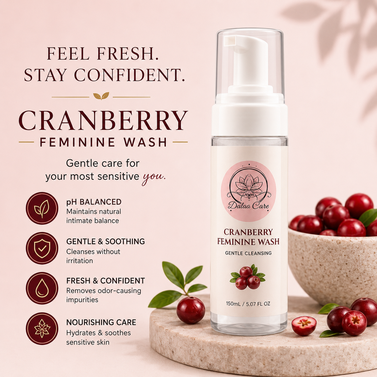 Intimate Wash. Cranberry
