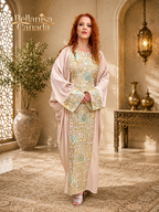 Abaya Pashmin Pastel