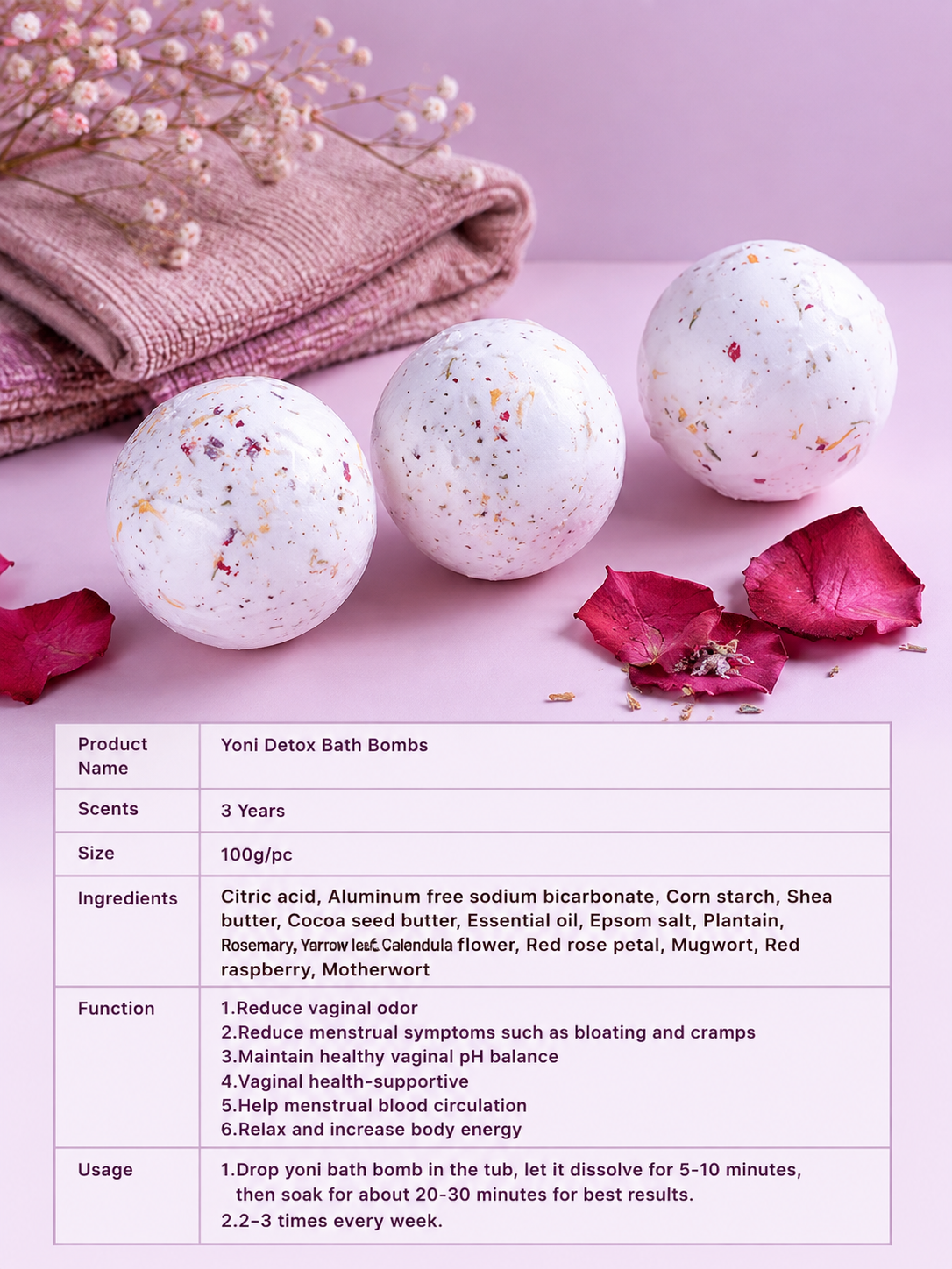 Feminine Bath Bombs