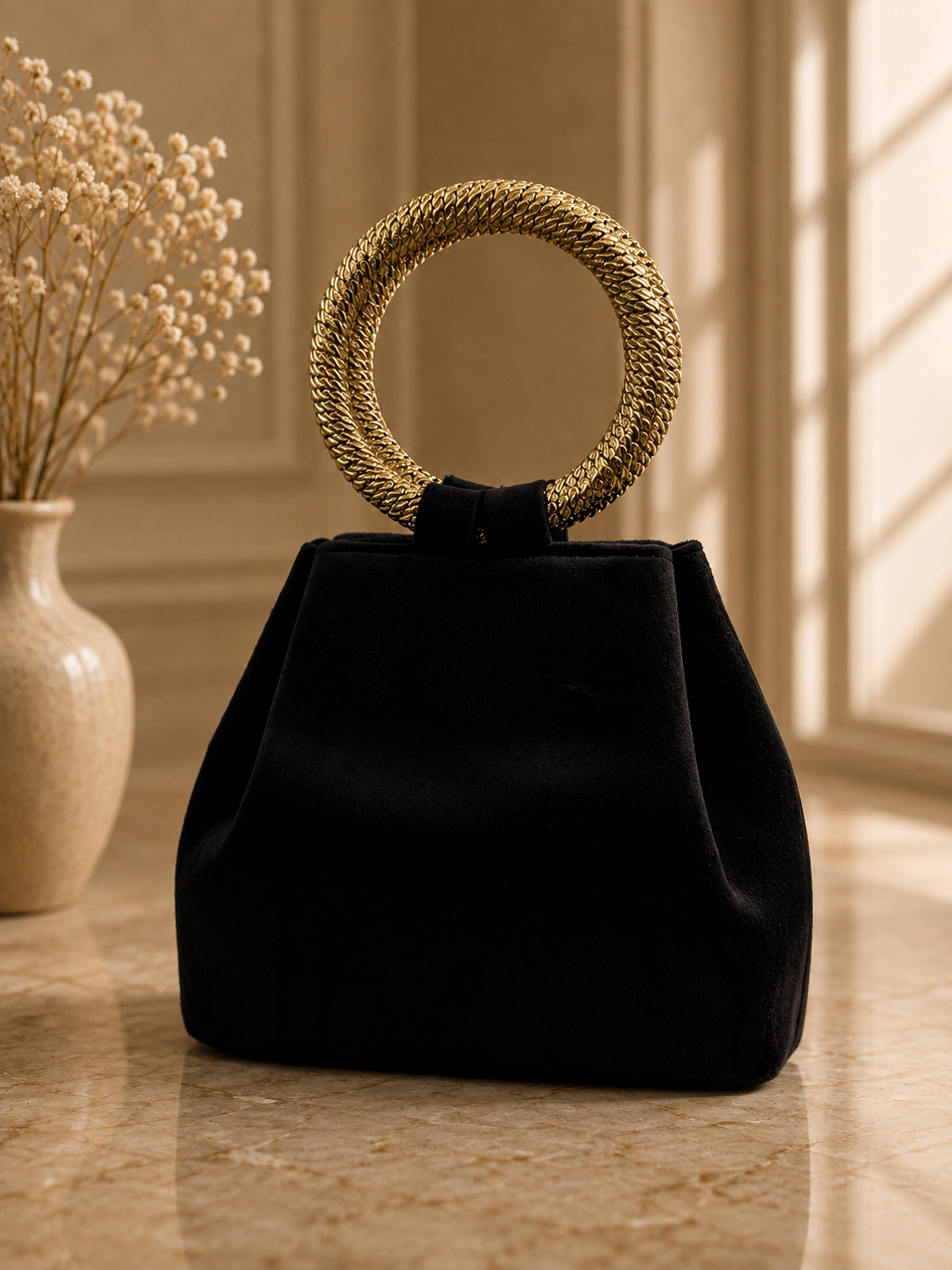 Luxury HandMade Clutch Bag Black