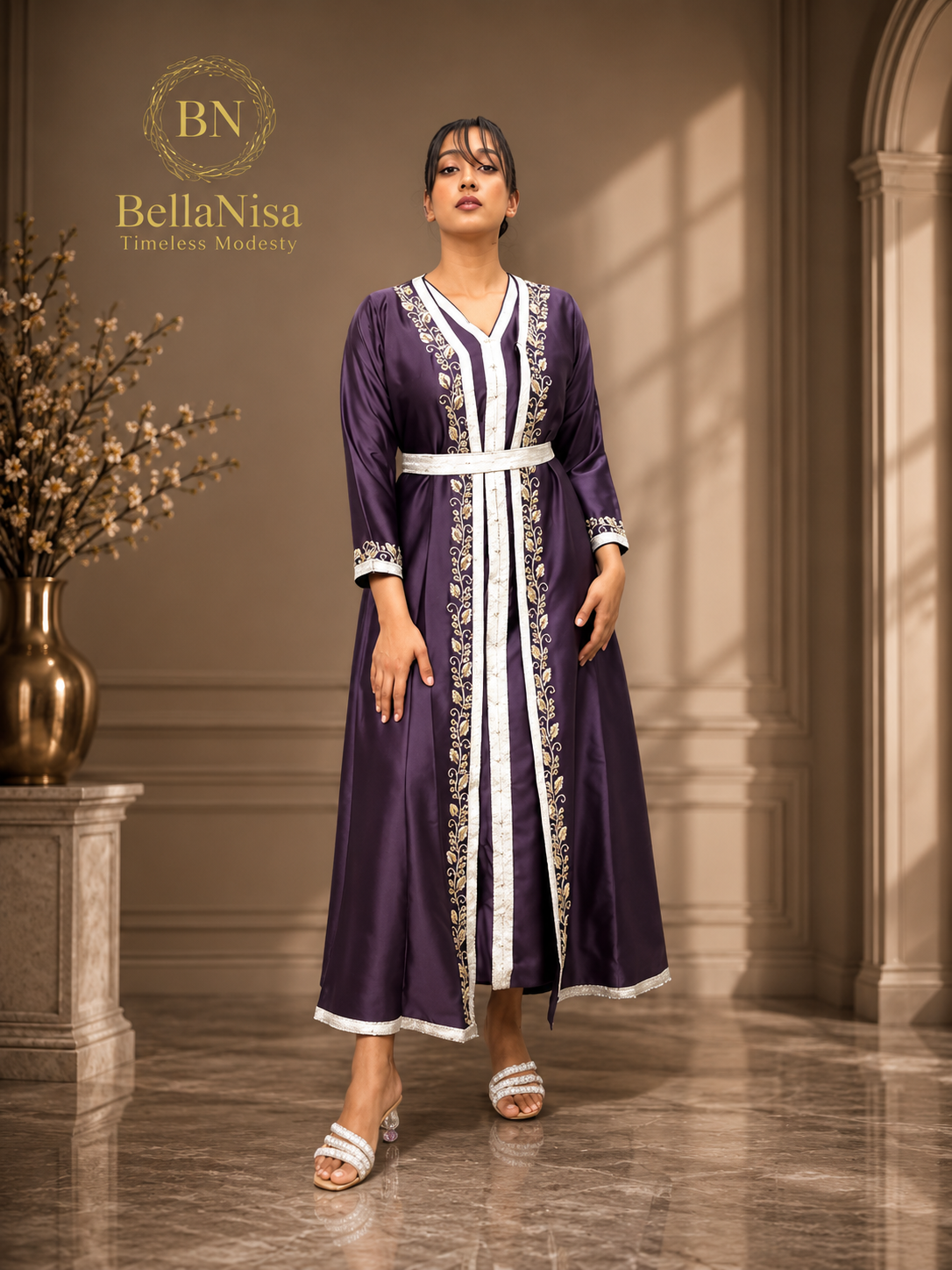Tahara Kaftan Purple