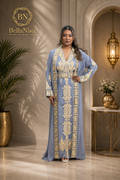 Abaya Embroidered Grey