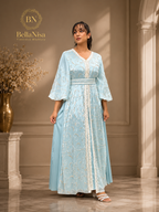 Taha Kaftan Baby Blue