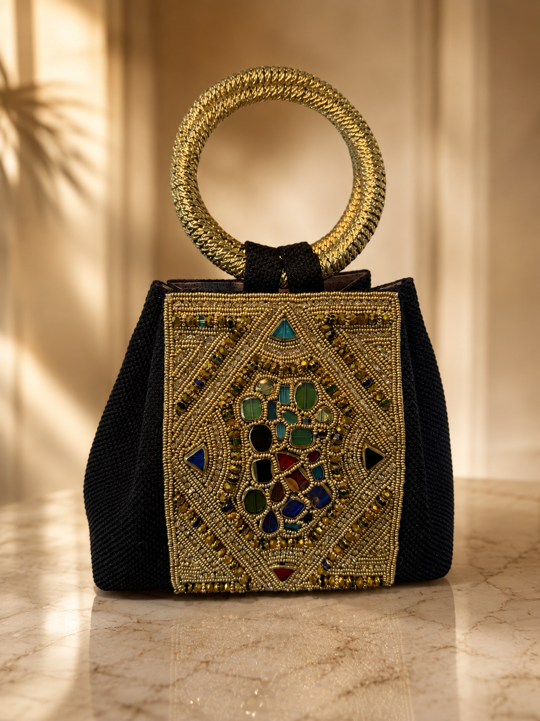 Luxury HandMade Clutch Bag Black
