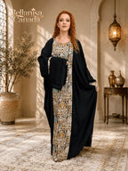 Abaya Pashmin Black