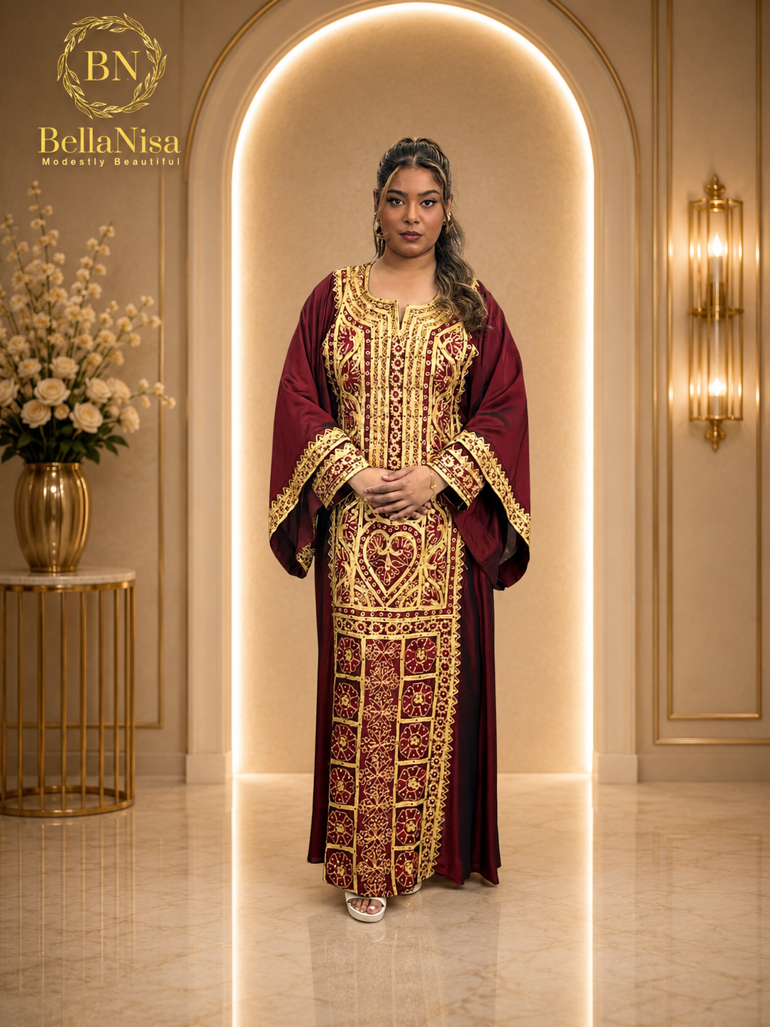 Madina Abaya Red