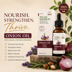 Onion Oil with Argan, Rosemary and Lavender