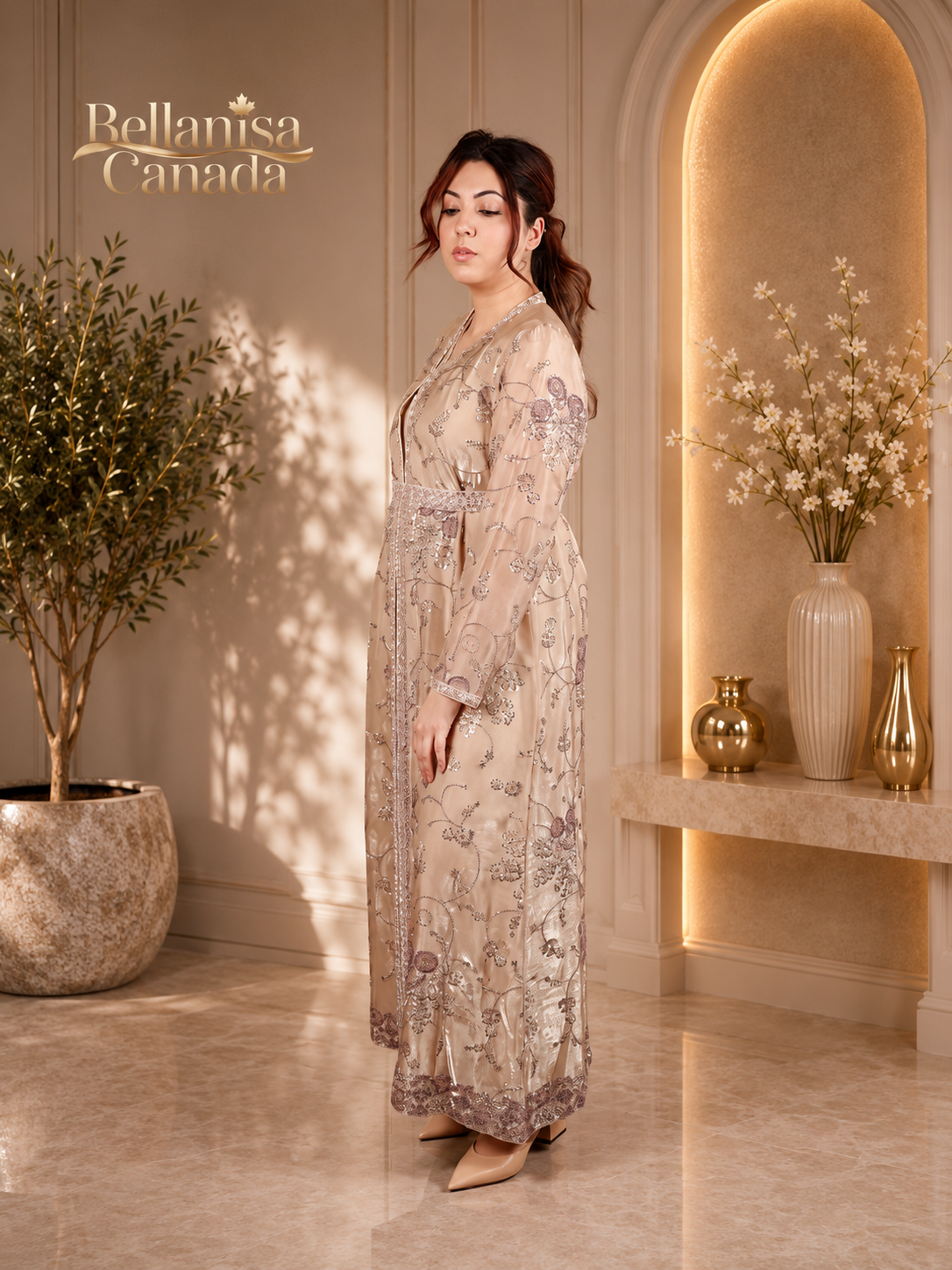 Thiya Kaftan Beige