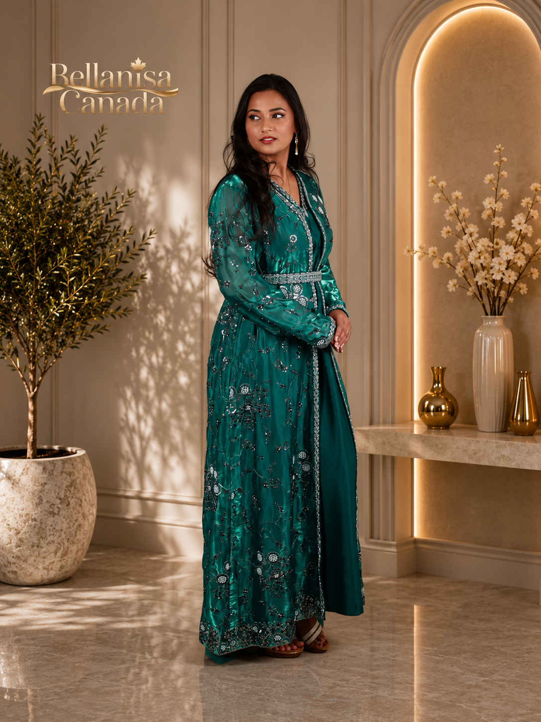 Thiya Kaftan Emerald