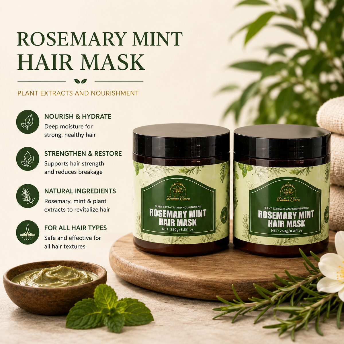 Rosemary Mint Hair Mask