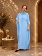 Kaftan Abaya Baby Blue