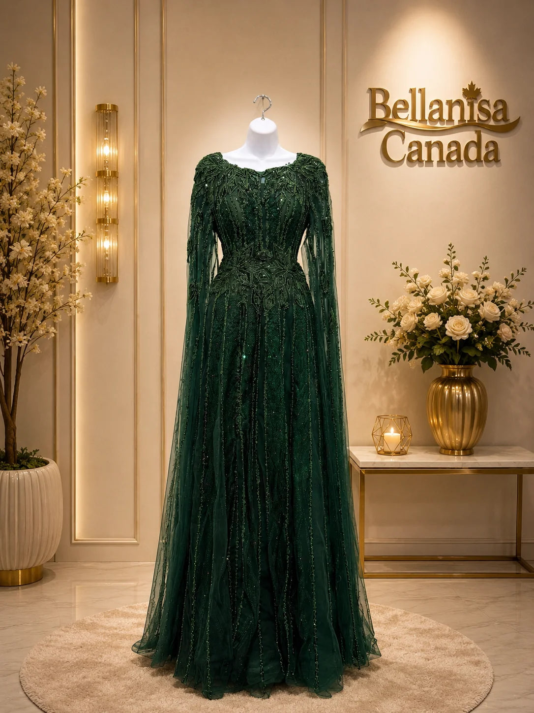 Fleur Gown Emerald