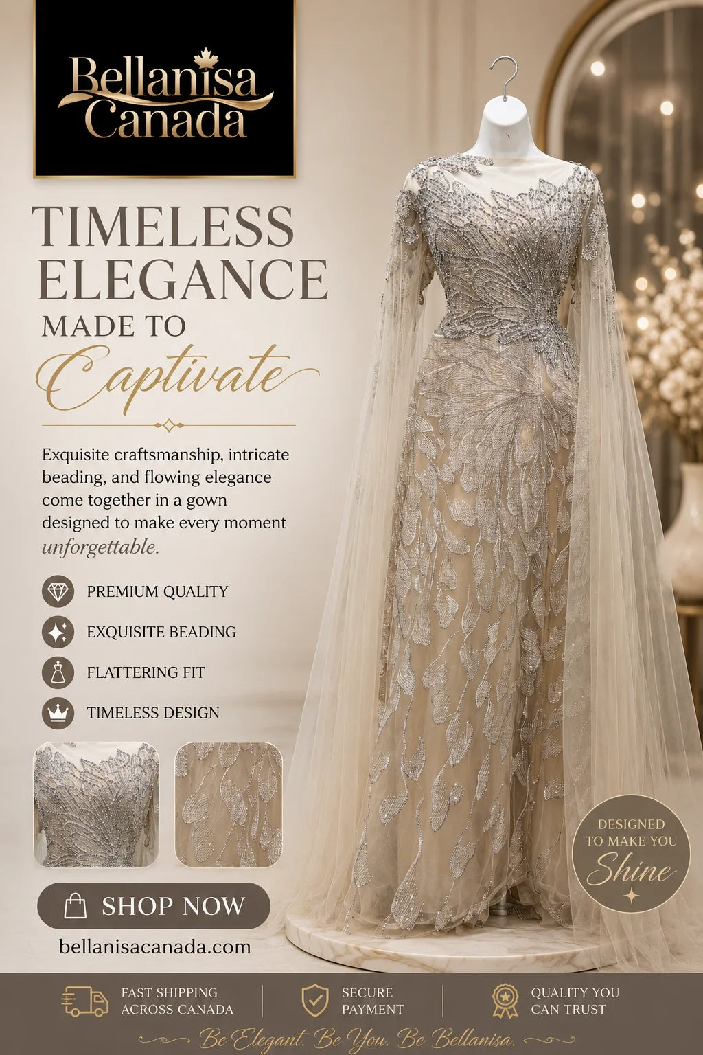 Fleur Gown Pale