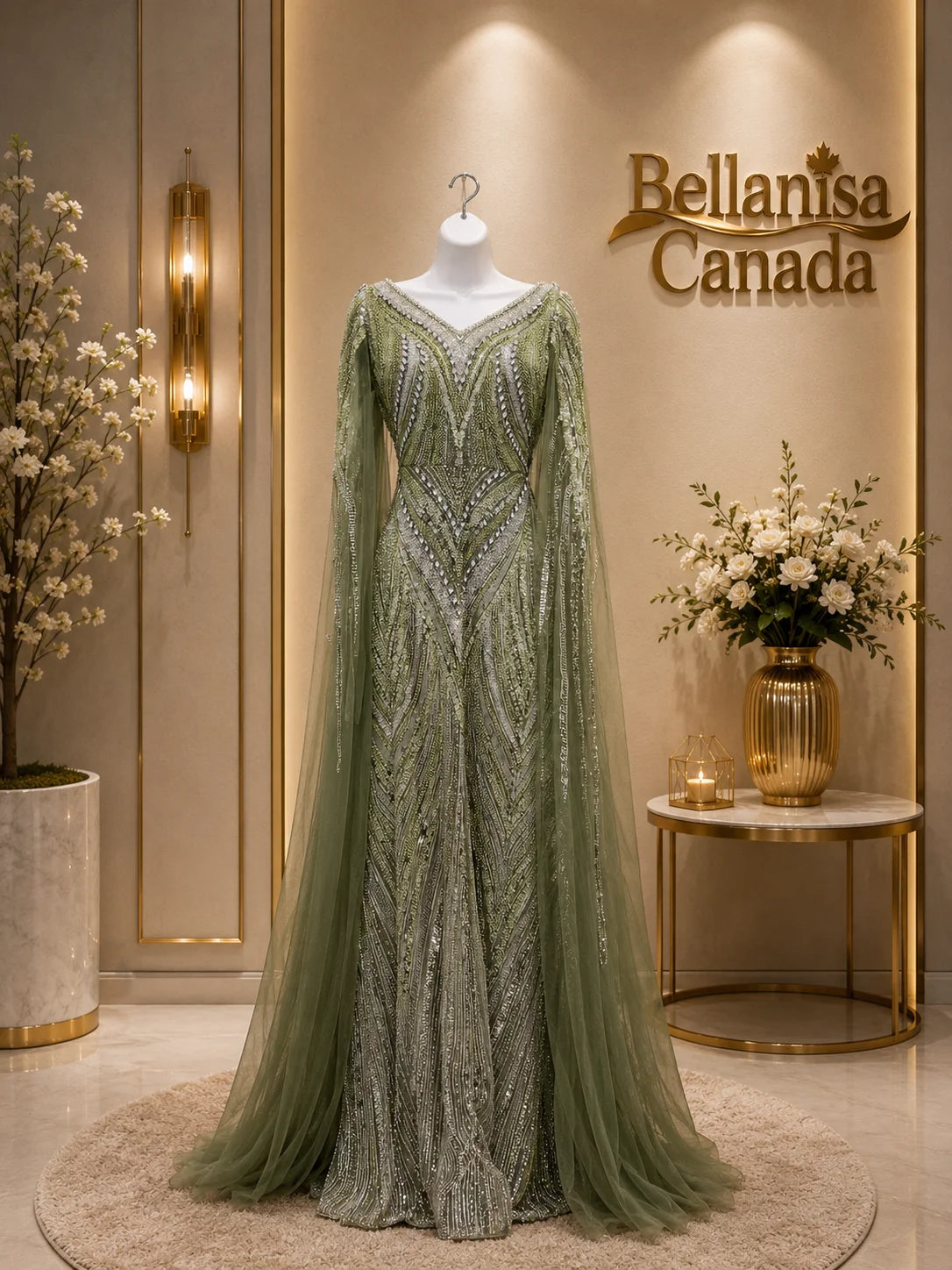 Fleur Gown Sea