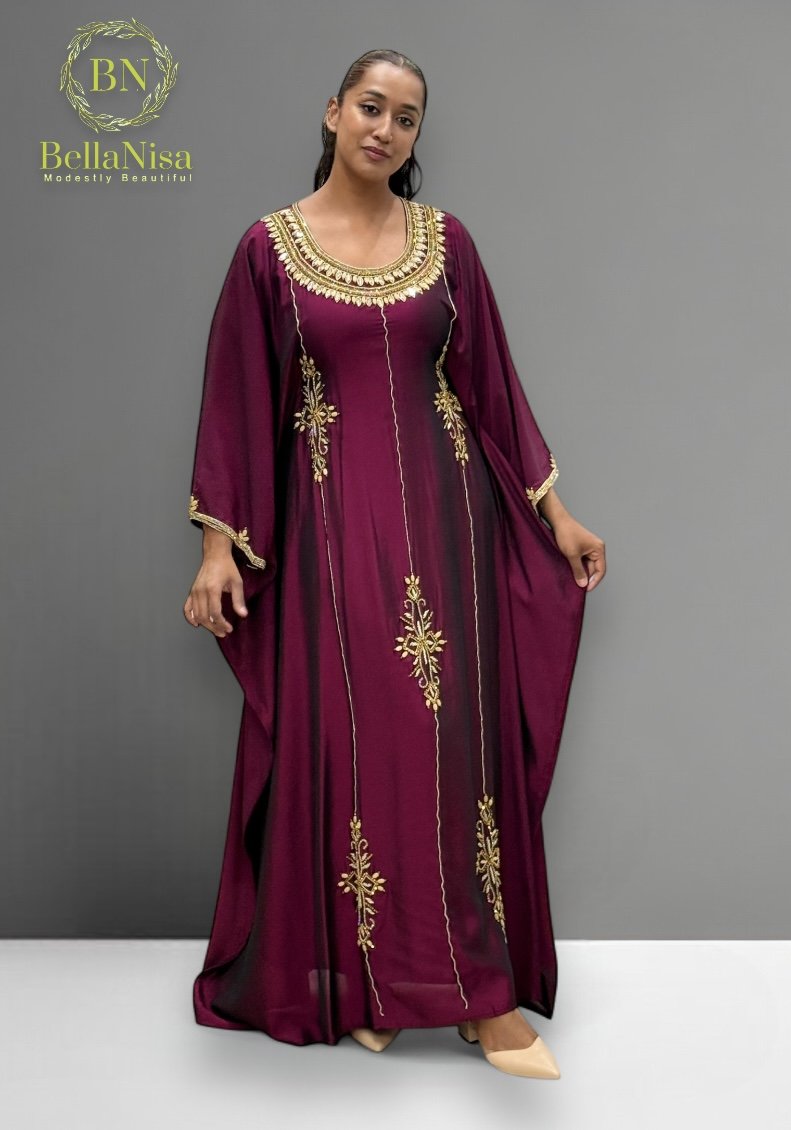 Lamsa Kaftan Cherry
