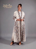 Printed Abaya Cream