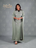 Fahima Kaftan Abaya Sage