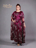 Muntaha Kaftan Plum