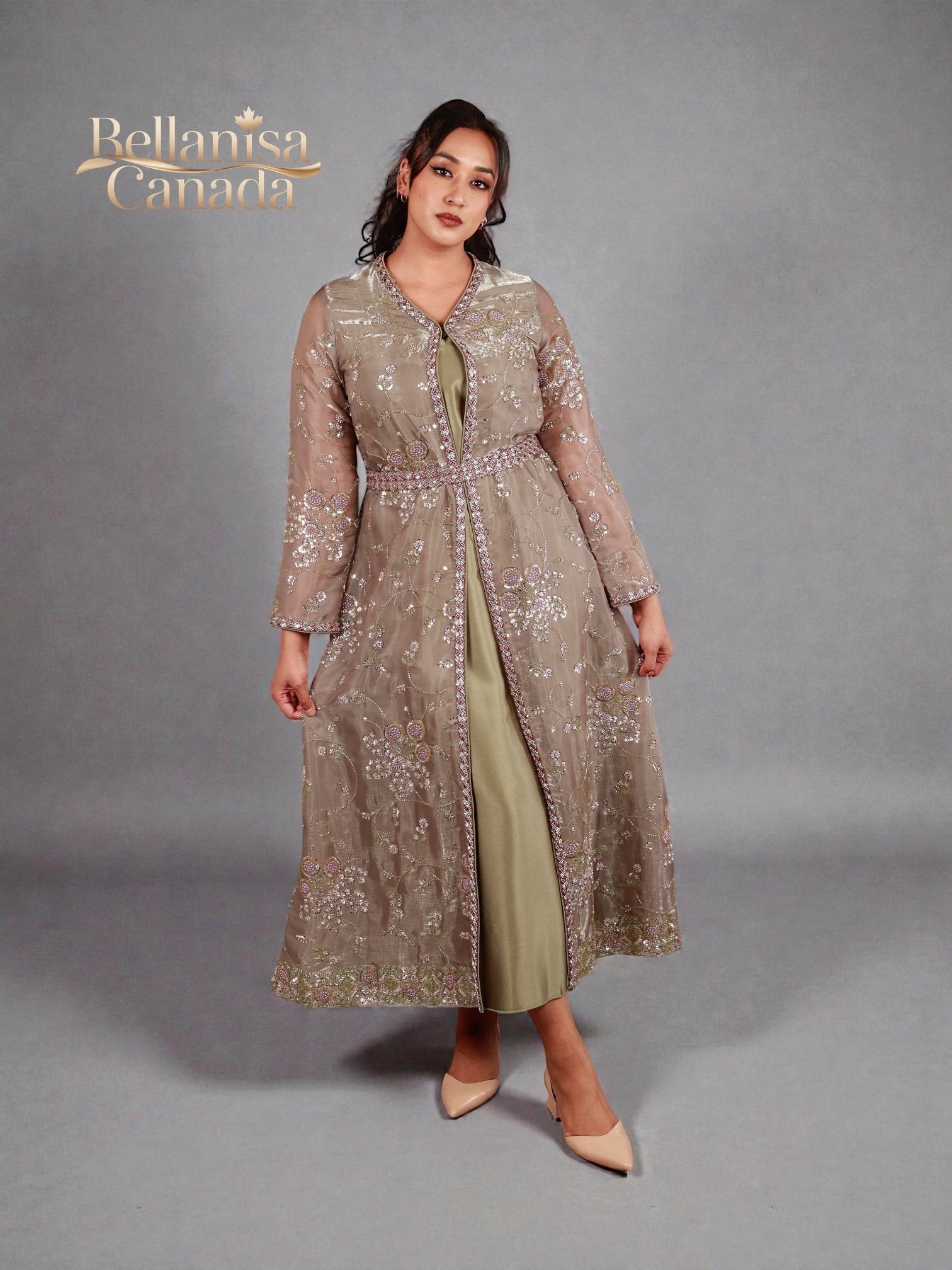 Thiya Kaftan Khaki
