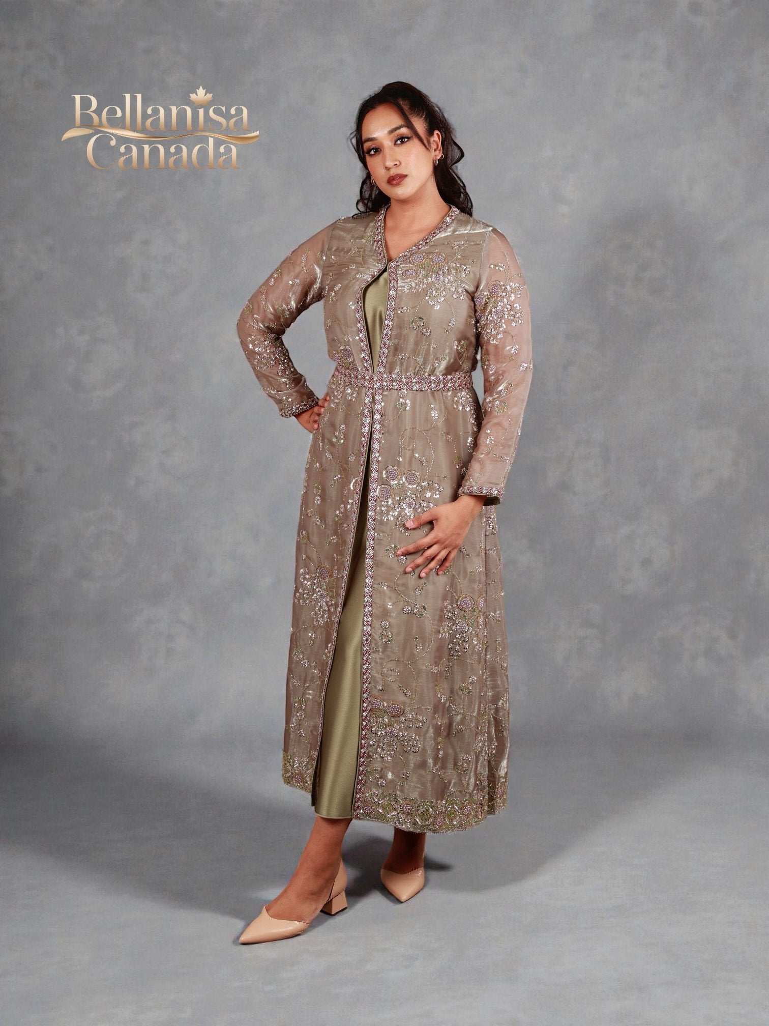 Thiya Kaftan Khaki
