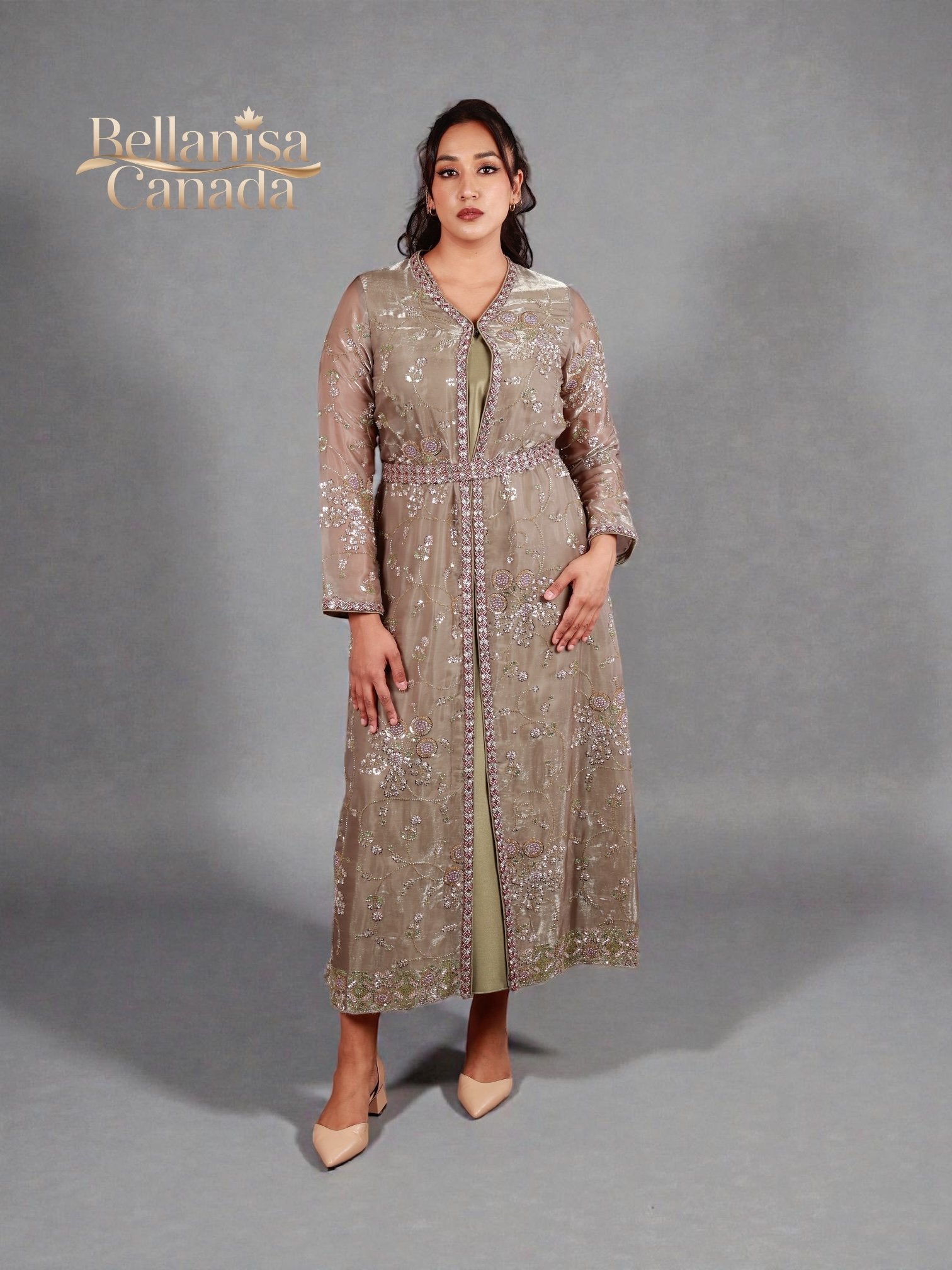 Thiya Kaftan Khaki