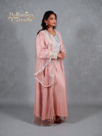 Bisht Cape Kaftan Peach