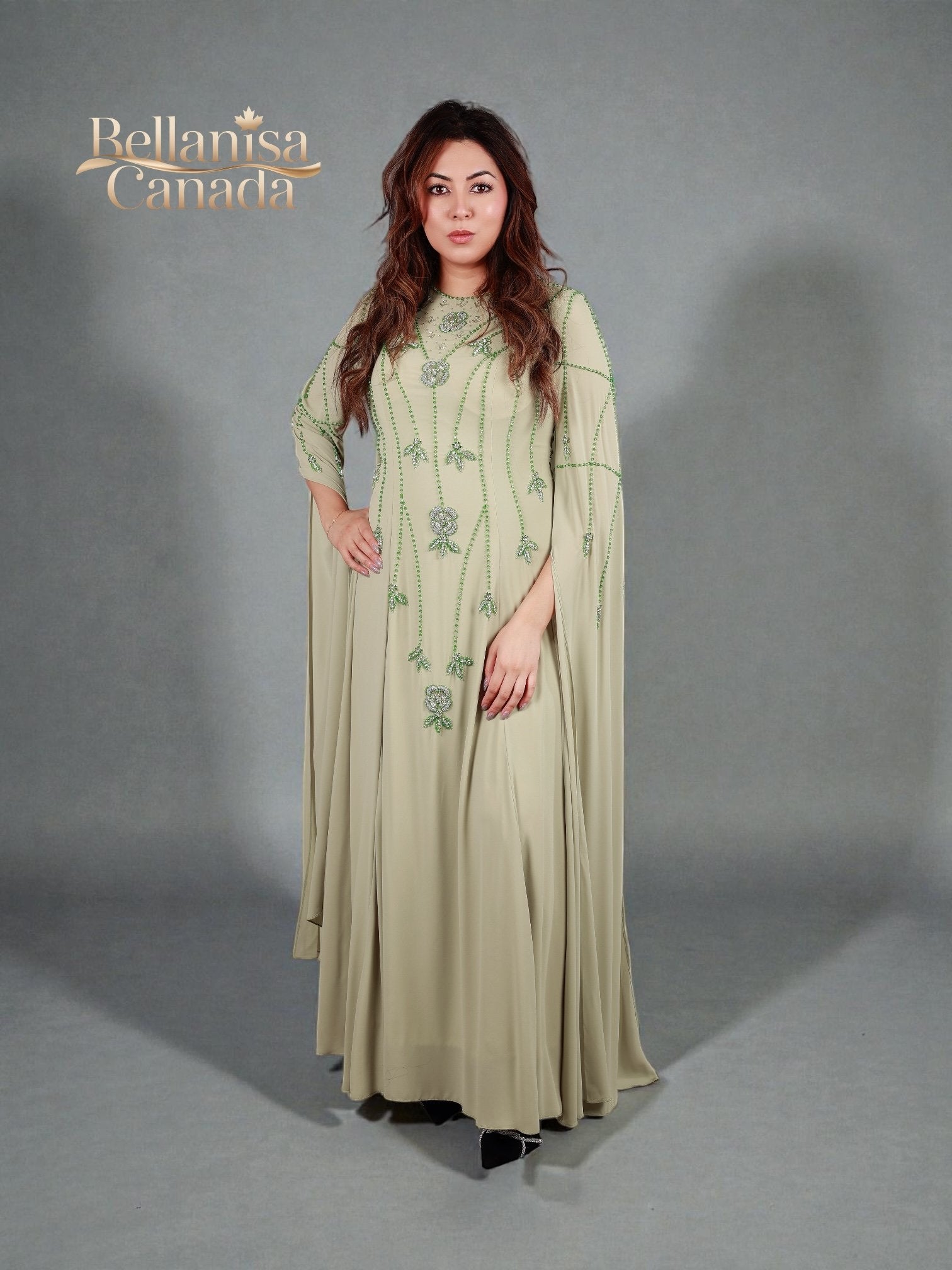 Nisaa Kaftan Mint