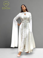 Maitha Morrocan Kaftan White