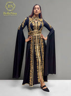 Maitha Morrocan Kaftan Black