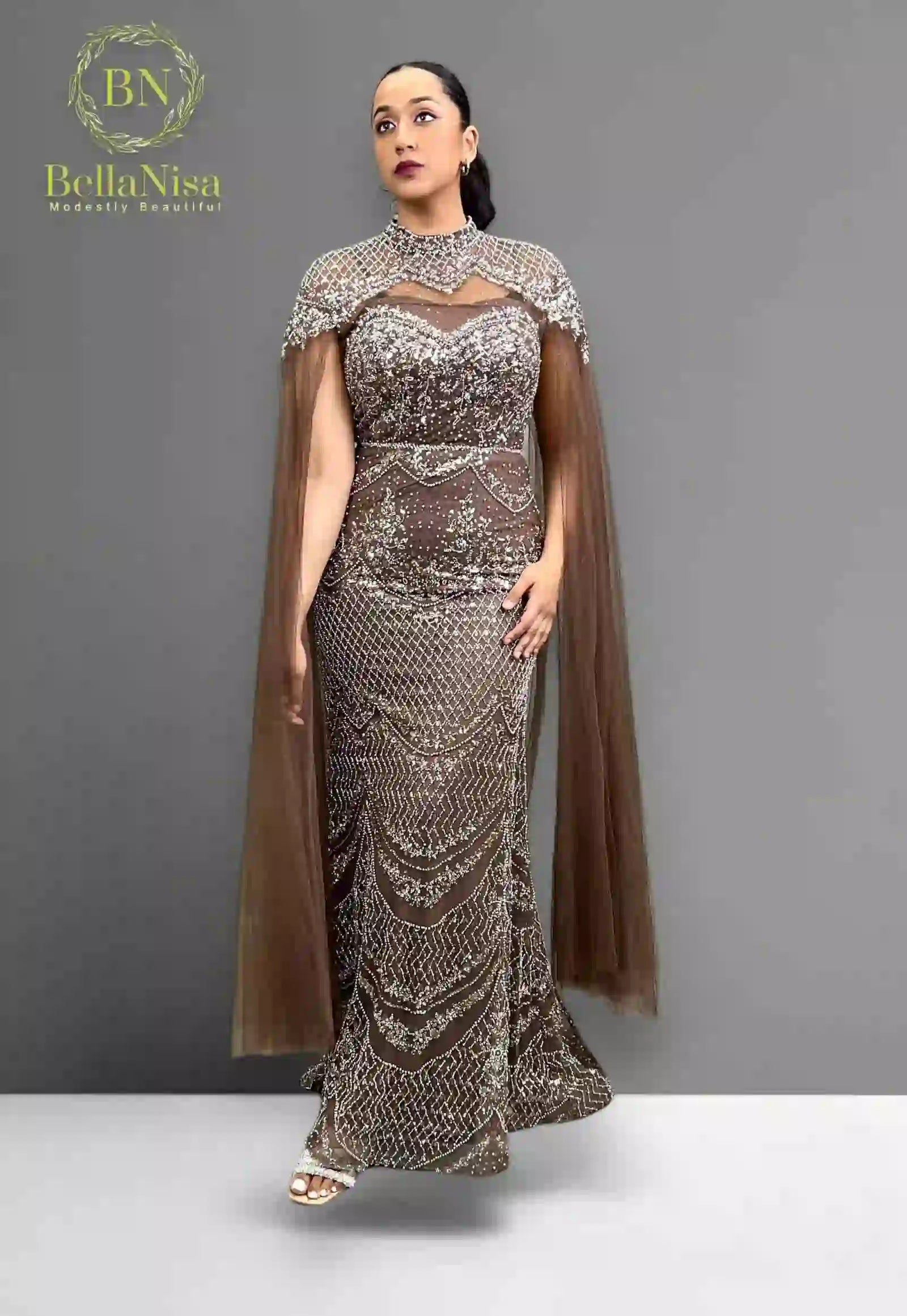Selena Bespoke Gown Choco