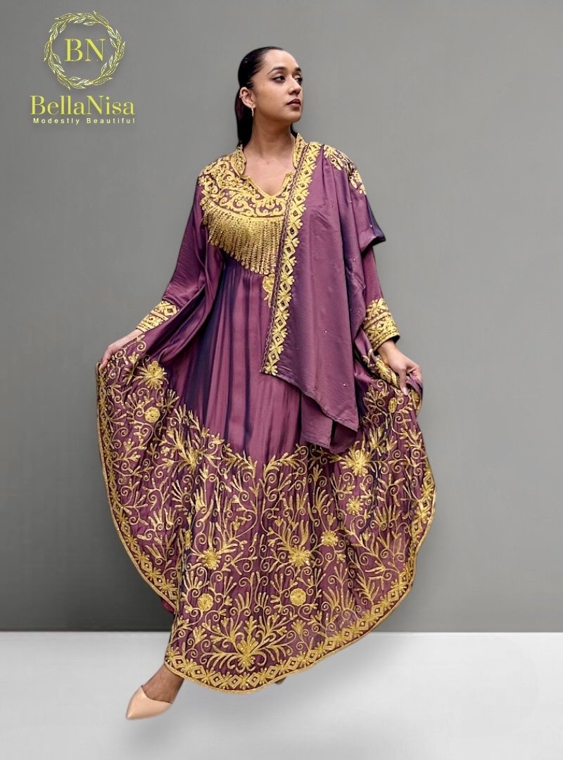 Humera Kaftan Lavender