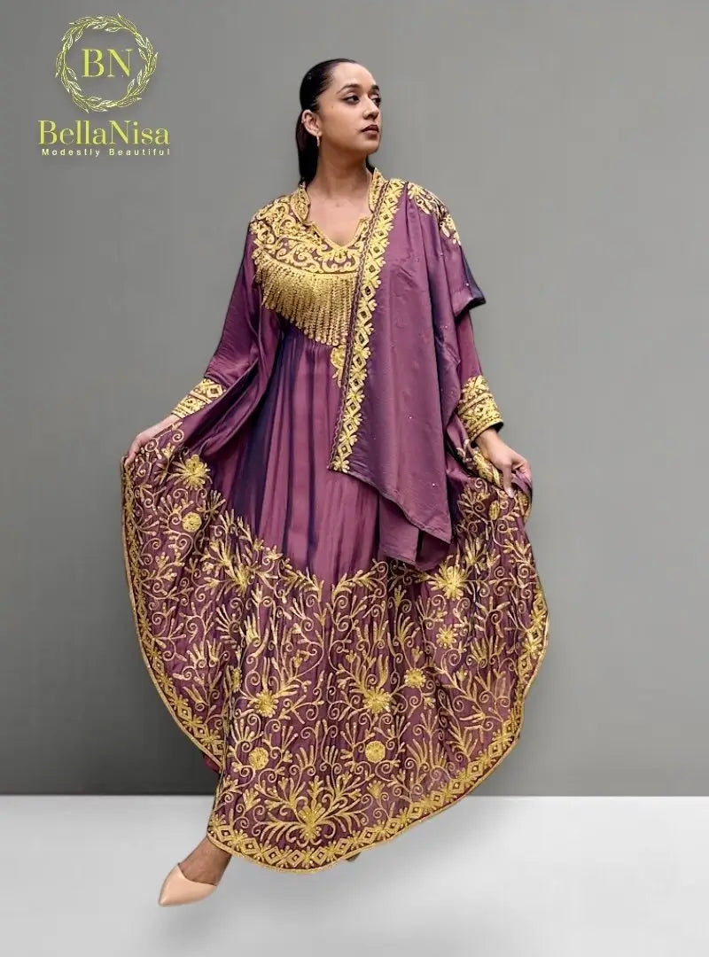 Humera Kaftan Lavender