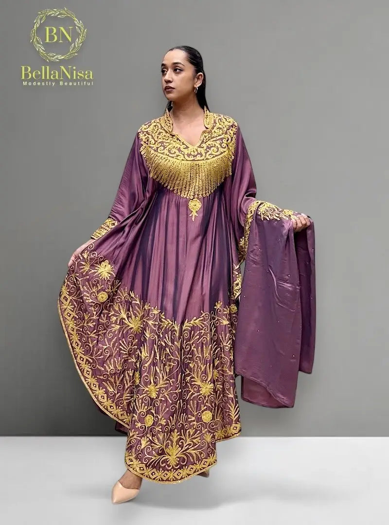 Humera Kaftan Lavender