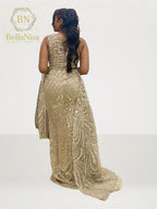 Ariel Evening Gown Beige