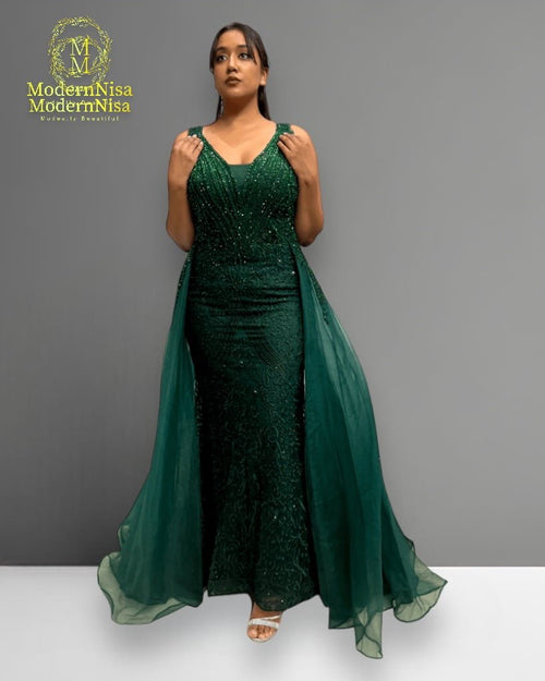 Alya Gown Emerald Green