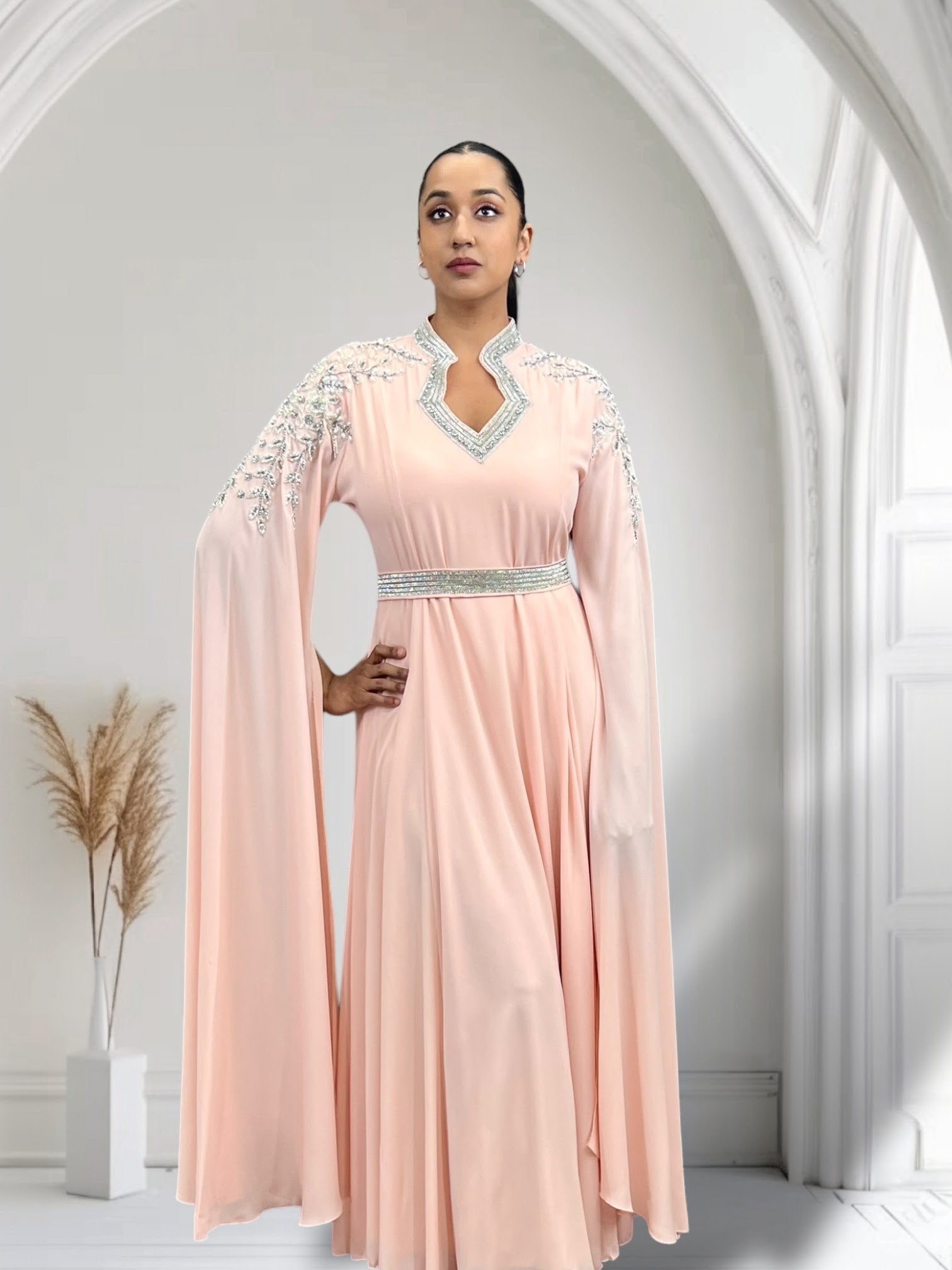 Rayan Kaftan Peach