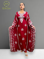 Jihan Kaftan Red