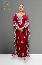 Jihan Kaftan Red