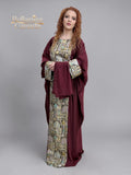 Abaya Pashmin Maroon