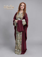 Abaya Pashmin Maroon