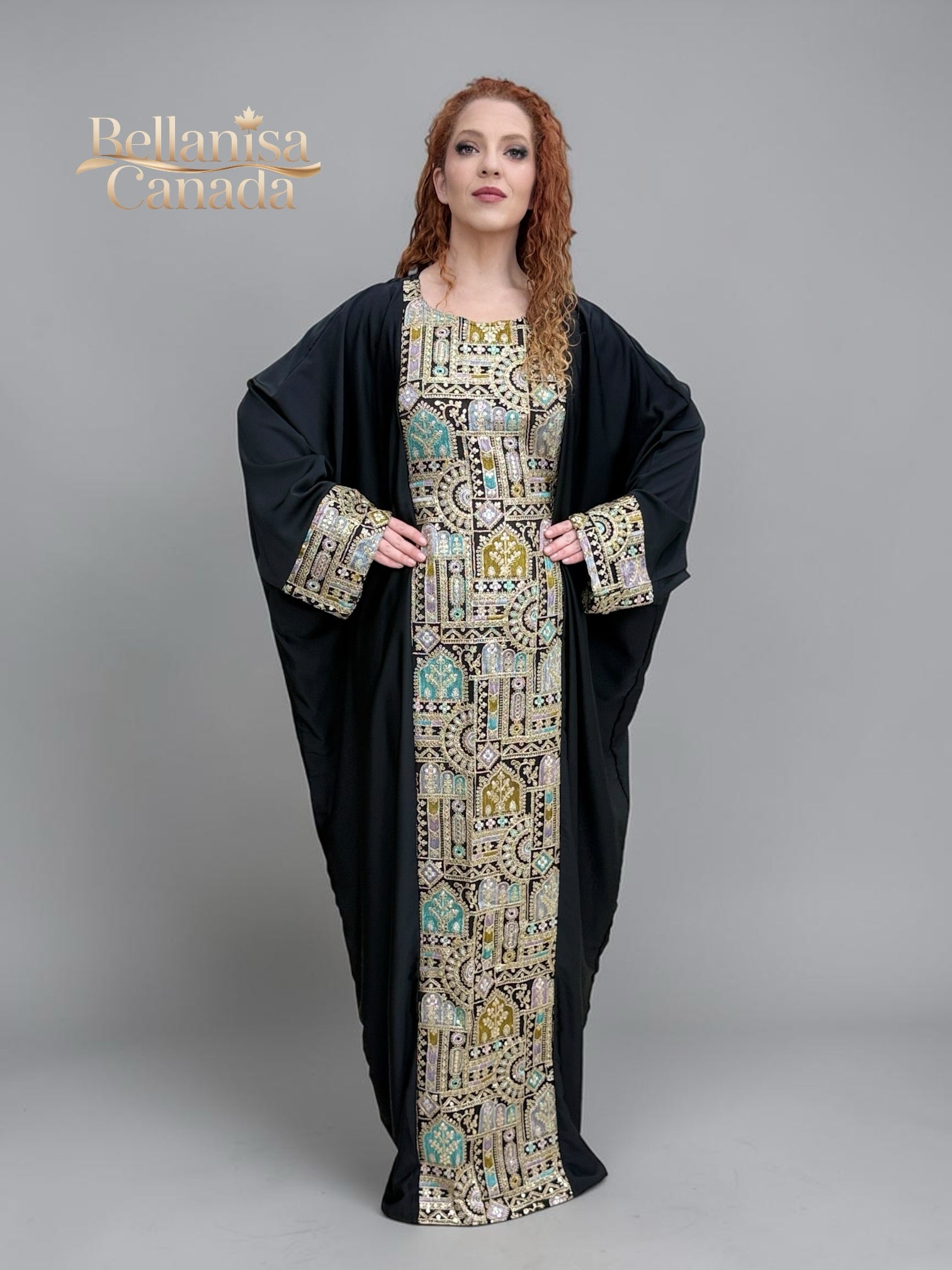 Abaya Pashmin Black