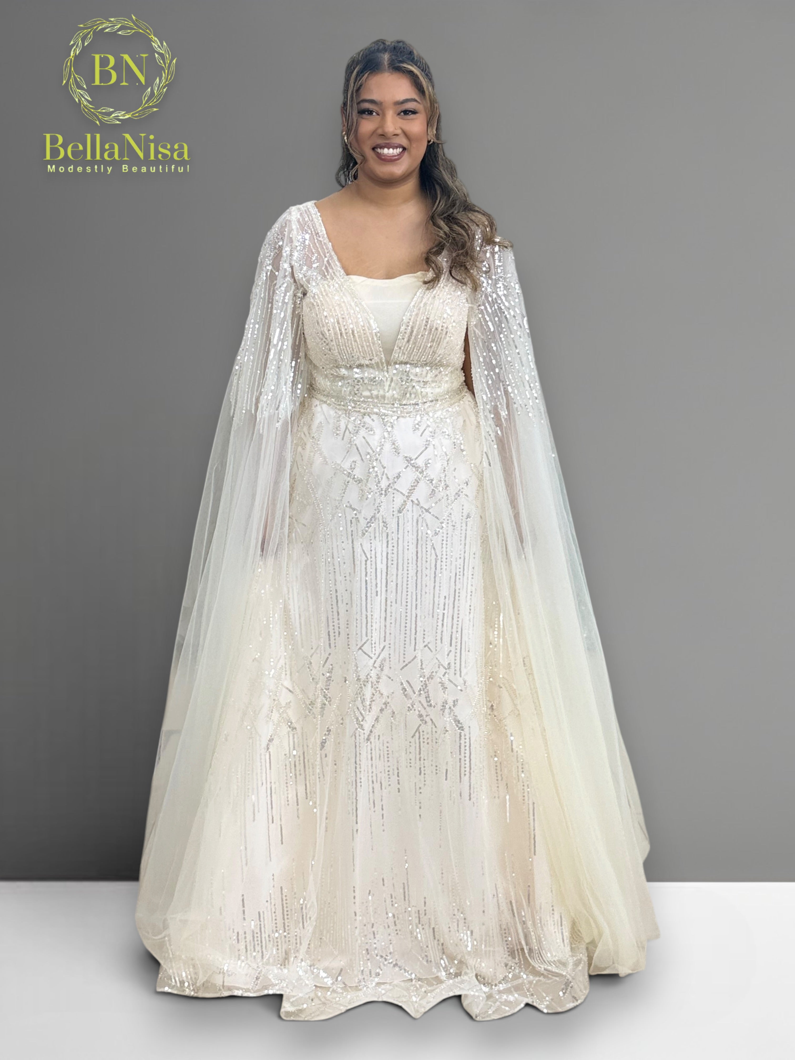 Jaymaima Gown Off White