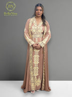 Abaya Embroidered Choc