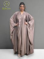 Abaya Satin Choc