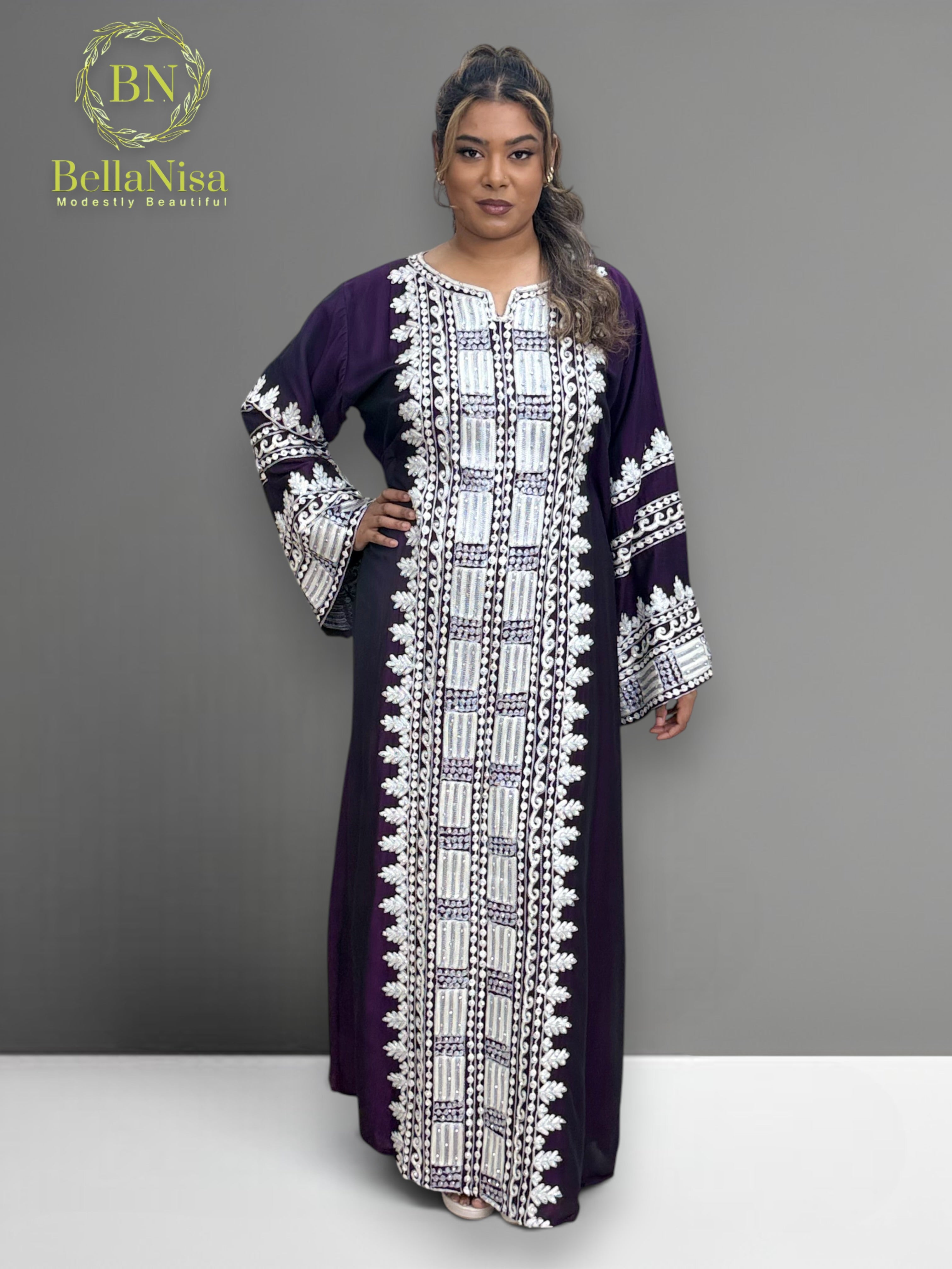 Madan Kaftan Purple